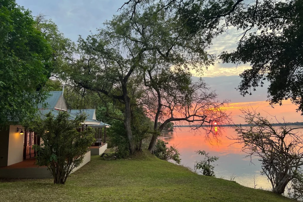 Baines’ River Camp on the Lower Zambezi offers the ideal setting for group travel in Zambia